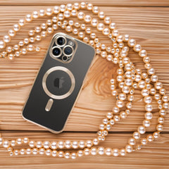 COPERTURA PER IPHONE 15 HEYCASE SHINE MAGSAFE ORO