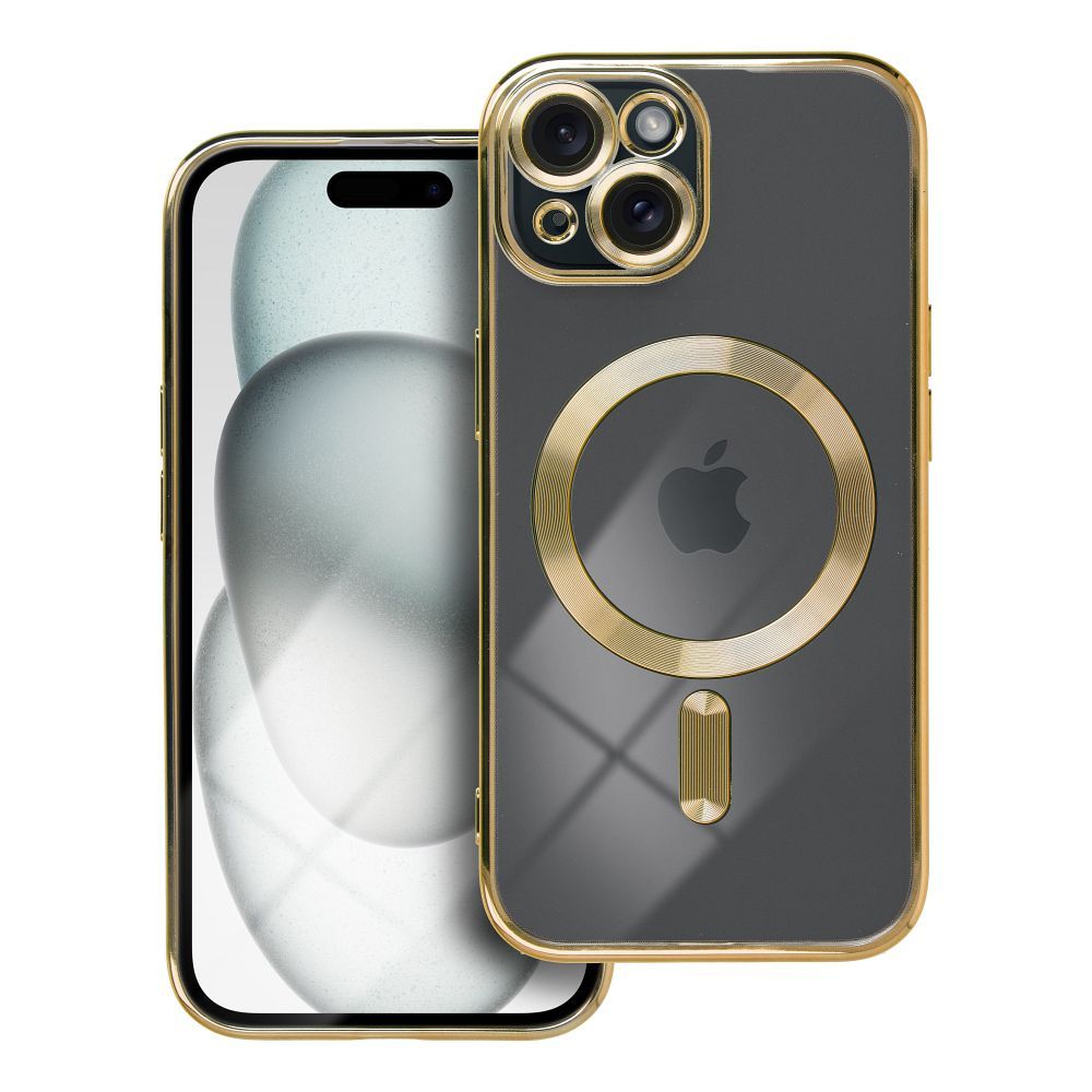 COPERTURA PER IPHONE 15 HEYCASE SHINE MAGSAFE ORO