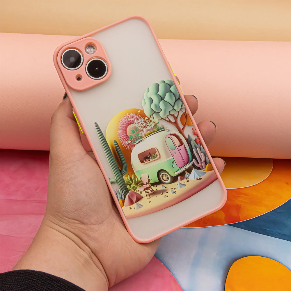 COPERTURA PER IPHONE 15 HEYCASE TRAVEL PINK