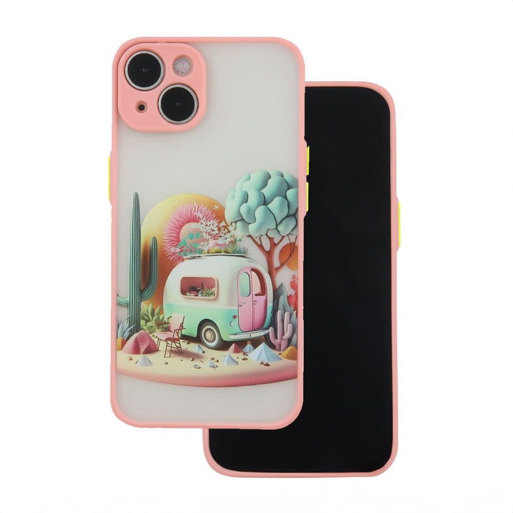 COPERTURA PER IPHONE 15 HEYCASE TRAVEL PINK