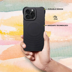 COPERTURA PER IPHONE 15 MAGSAFE HEYCASE ZEPHYR NERA