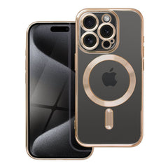COPERTURA PER IPHONE 15 PRO HEYCASE SHINE MAGSAFE ORO
