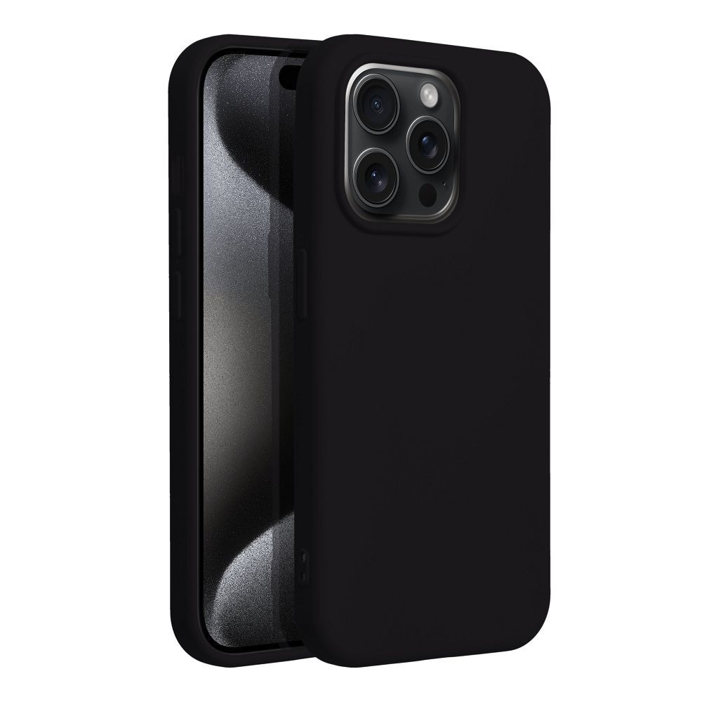 COPERTURA PER IPHONE 15 PRO HEYCASE SILICONE LINE NERA
