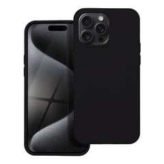 COPERTURA PER IPHONE 15 PRO MAX HEYCASE SILICONE LINE NERA