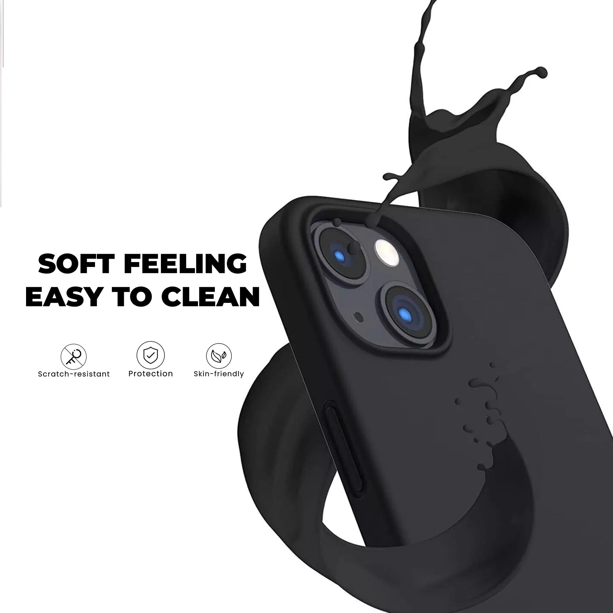 COPERTURA PER IPHONE 16 PLUS HEYCASE SILICONE MAG MAGSAFE NERA