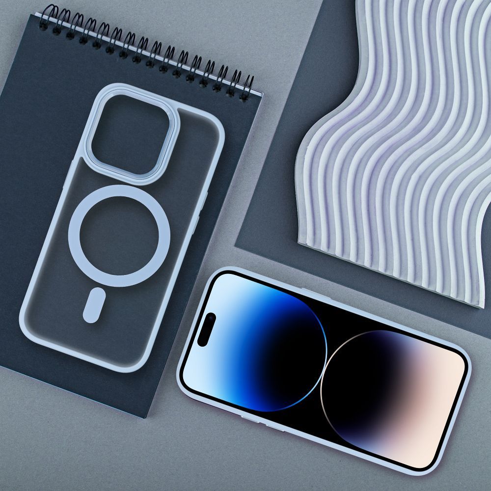 COPERTURA PER IPHONE 16 HEYCASE MAG MAGSAFE BLU OPACO