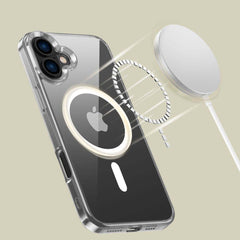 COPERTURA PER IPHONE 16 PLUS HEYCASE MAGSAFE SHOCK DEFENSE TRASPARENTE
