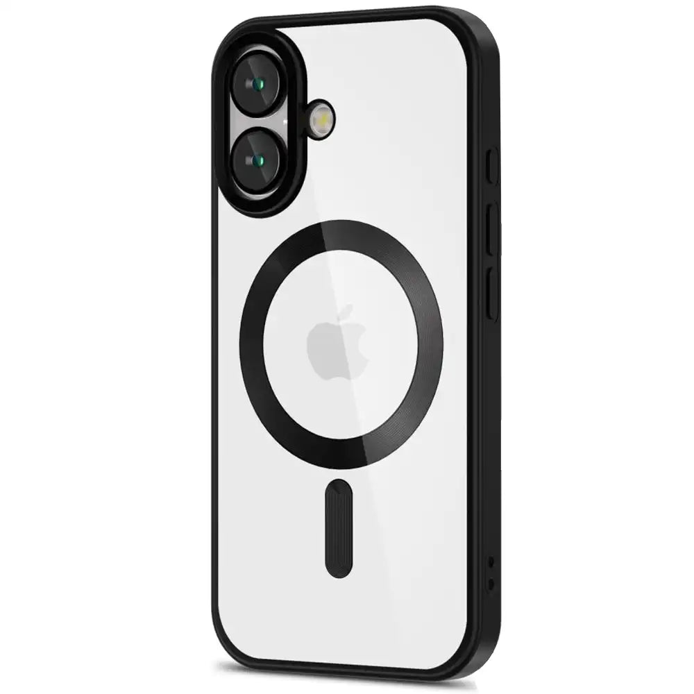 COPERTURA PER IPHONE 16 PLUS HEYCASE MAGSAFE MAG SHINE NERA