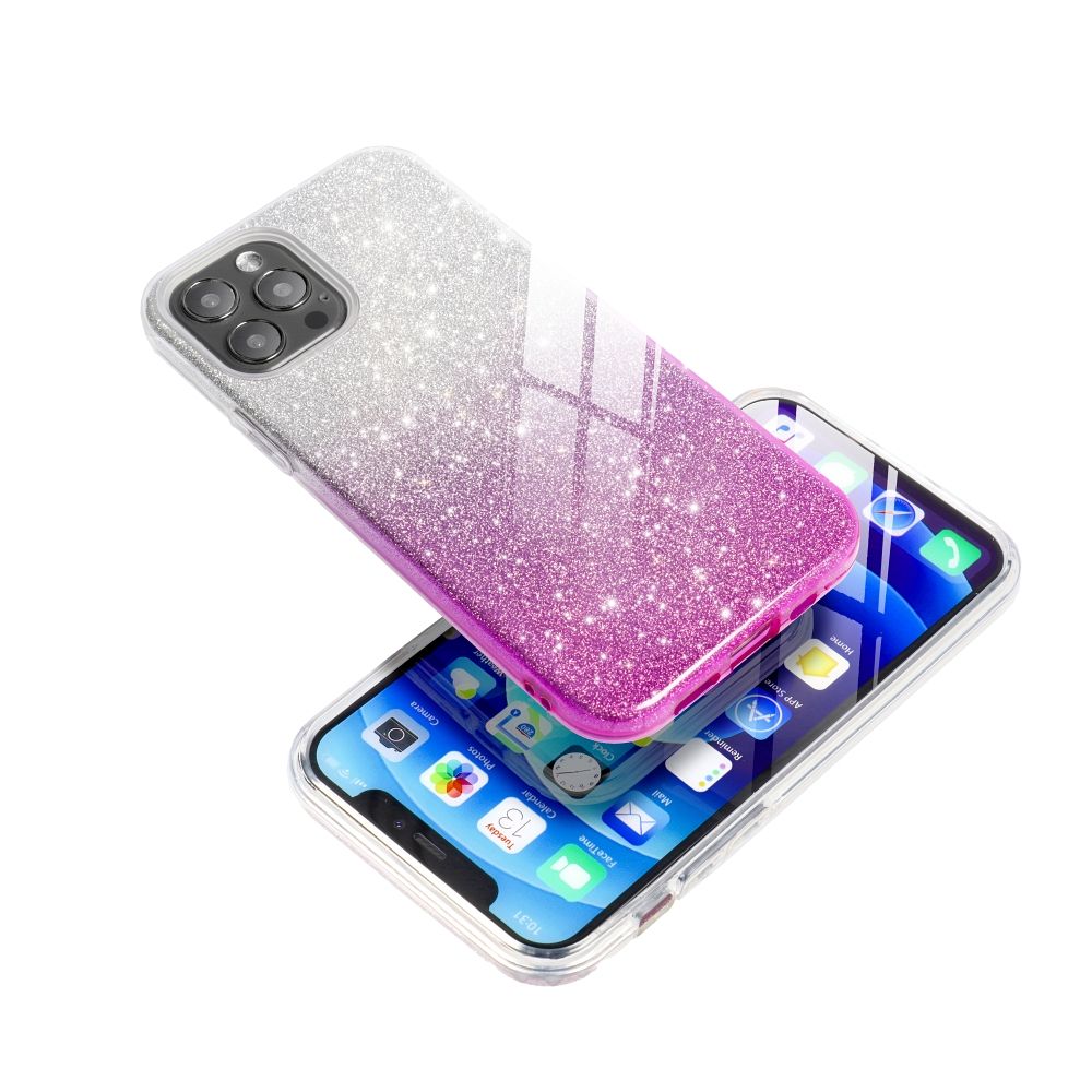 COPERTURA PER IPHONE 16 PLUS HEYCASE PURE SHINE PINK / SILVER