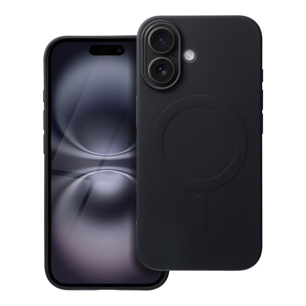 COPERTURA PER IPHONE 16 PLUS HEYCASE SILICONE MAG MAGSAFE NERA
