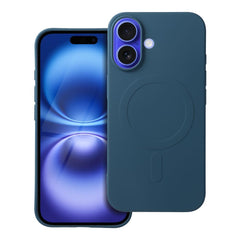 COPERTURA PER IPHONE 16 PLUS HEYCASE SILICONE MAG MAGSAFE BLU