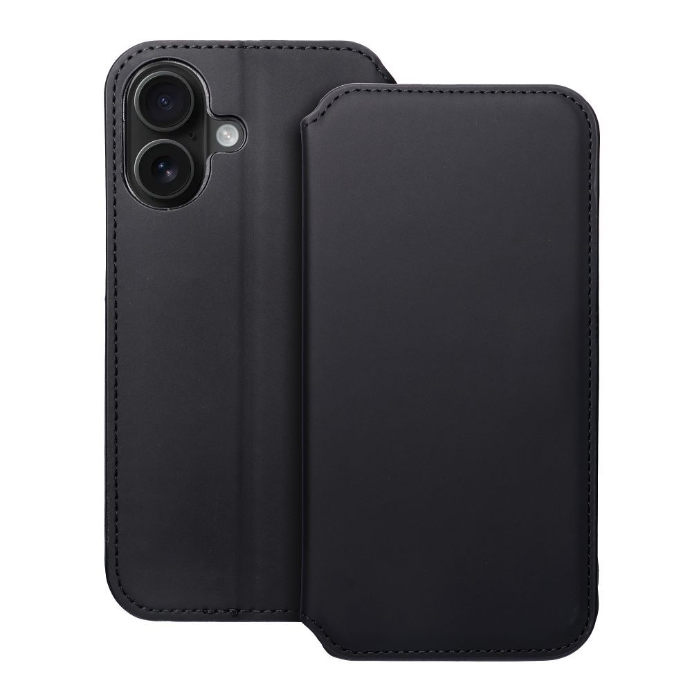COPERTINA PER IPHONE 16 PLUS HEYCASE WALLET BOOK NERA