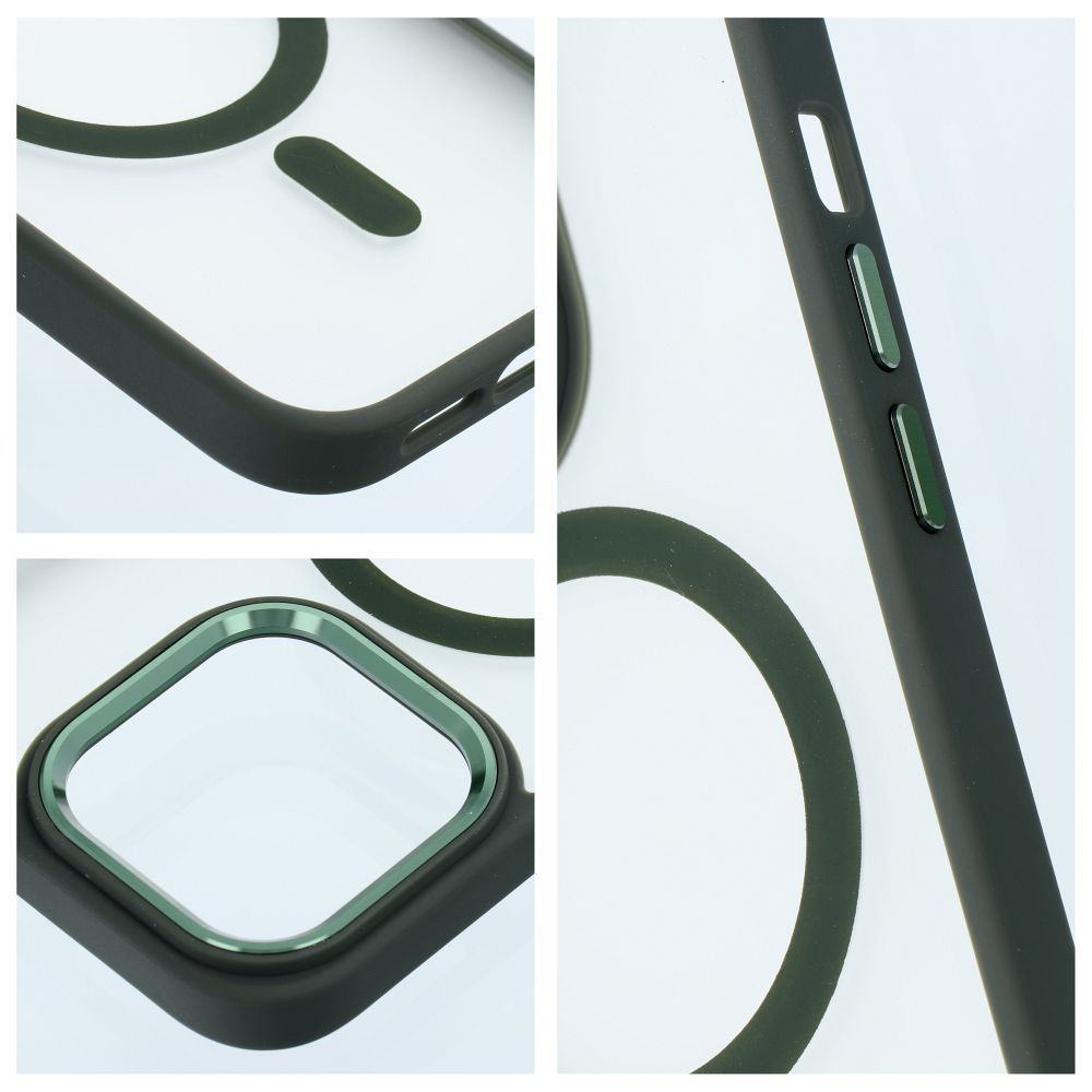 COPERTURA PER IPHONE 16 PLUS HEYCASE MAG MAGSAFE VERDE OPACO