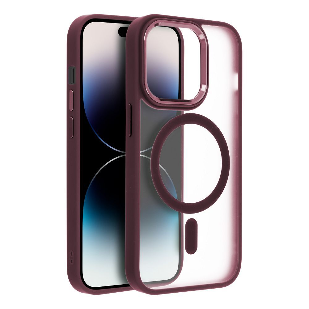 COPERTURA PER IPHONE 16 PLUS HEYCASE MAG MAGSAFE PLUM RED