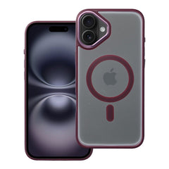COPERTURA PER IPHONE 16 PLUS HEYCASE MAG MAGSAFE PLUM RED