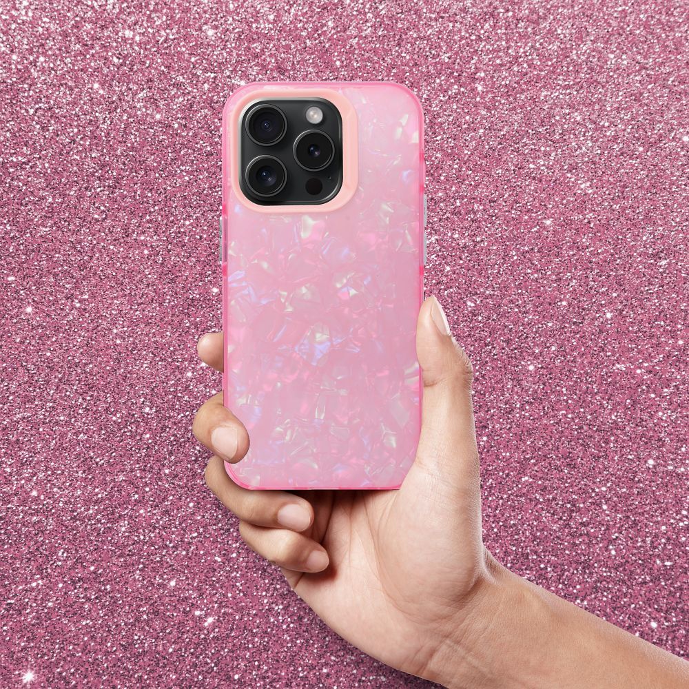 COPERTURA PER IPHONE 16 PRO HEYCASE CRYSTALIC PINK