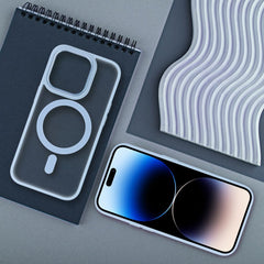 COPERTURA PER IPHONE 16 PRO MAX HEYCASE MAG MAGSAFE BLU OPACO