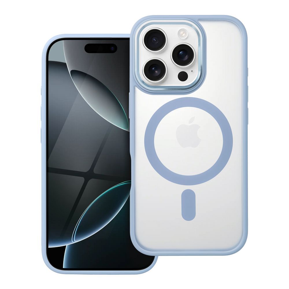 COPERTURA PER IPHONE 16 PRO HEYCASE MAG MAGSAFE BLU OPACO