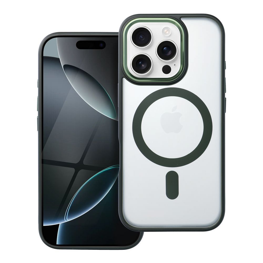COPERTURA PER IPHONE 16 PRO HEYCASE MAG MAGSAFE VERDE OPACO