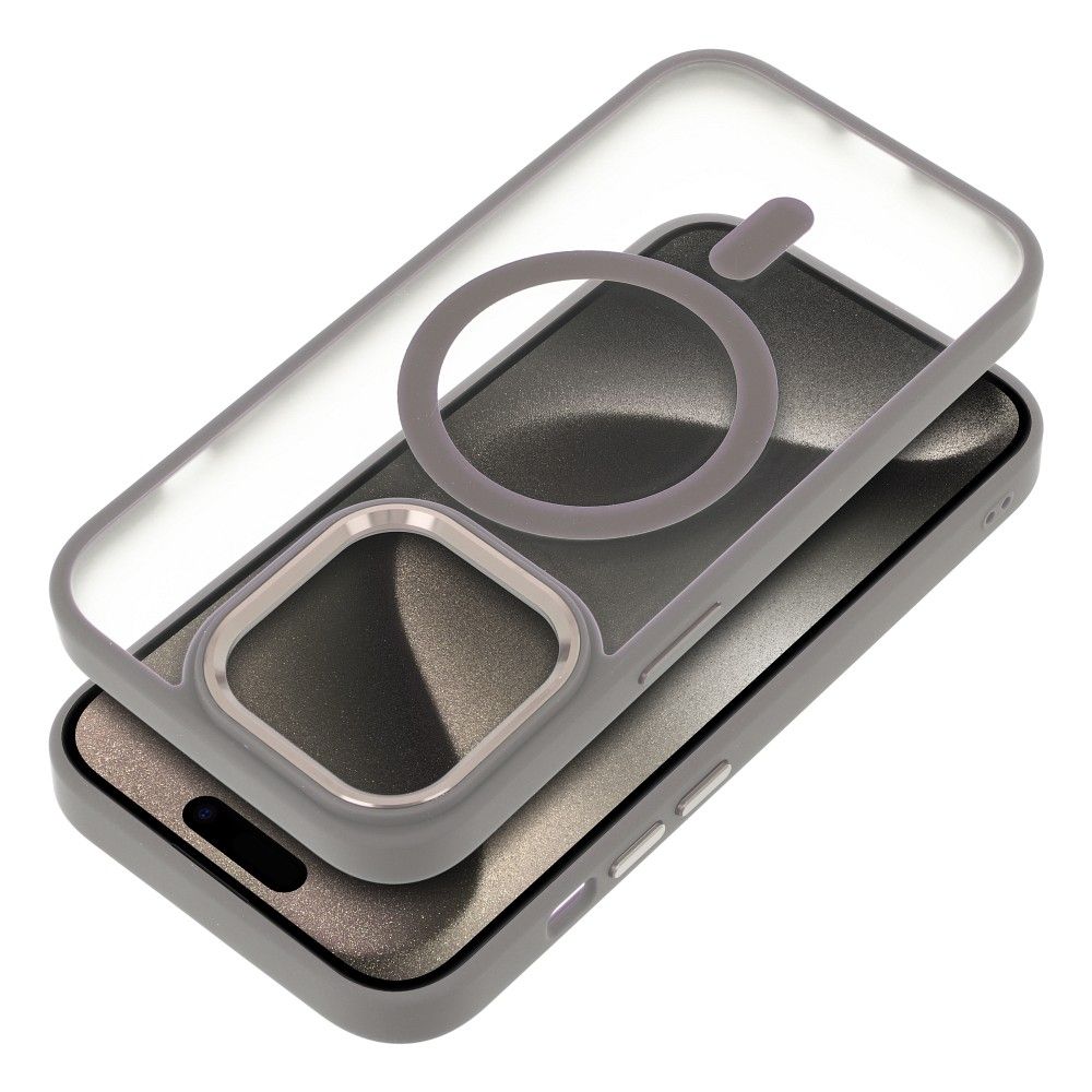 COPERTURA PER IPHONE 16 PRO HEYCASE MAG MAGSAFE TITANIO
