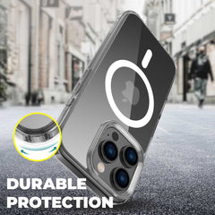 COPERTURA PER IPHONE 16 PRO MAX HEYCASE MAGSAFE SHOCK DEFENSE TRASPARENTE
