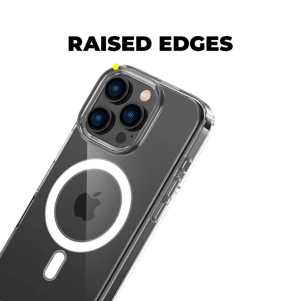 COPERTURA PER IPHONE 16 PRO HEYCASE MAGSAFE SHOCK DEFENSE TRASPARENTE