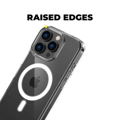 COPERTURA PER IPHONE 16 PRO MAX HEYCASE MAGSAFE SHOCK DEFENSE TRASPARENTE