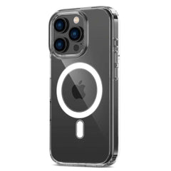 COPERTURA PER IPHONE 16 PRO MAX HEYCASE MAGSAFE SHOCK DEFENSE TRASPARENTE