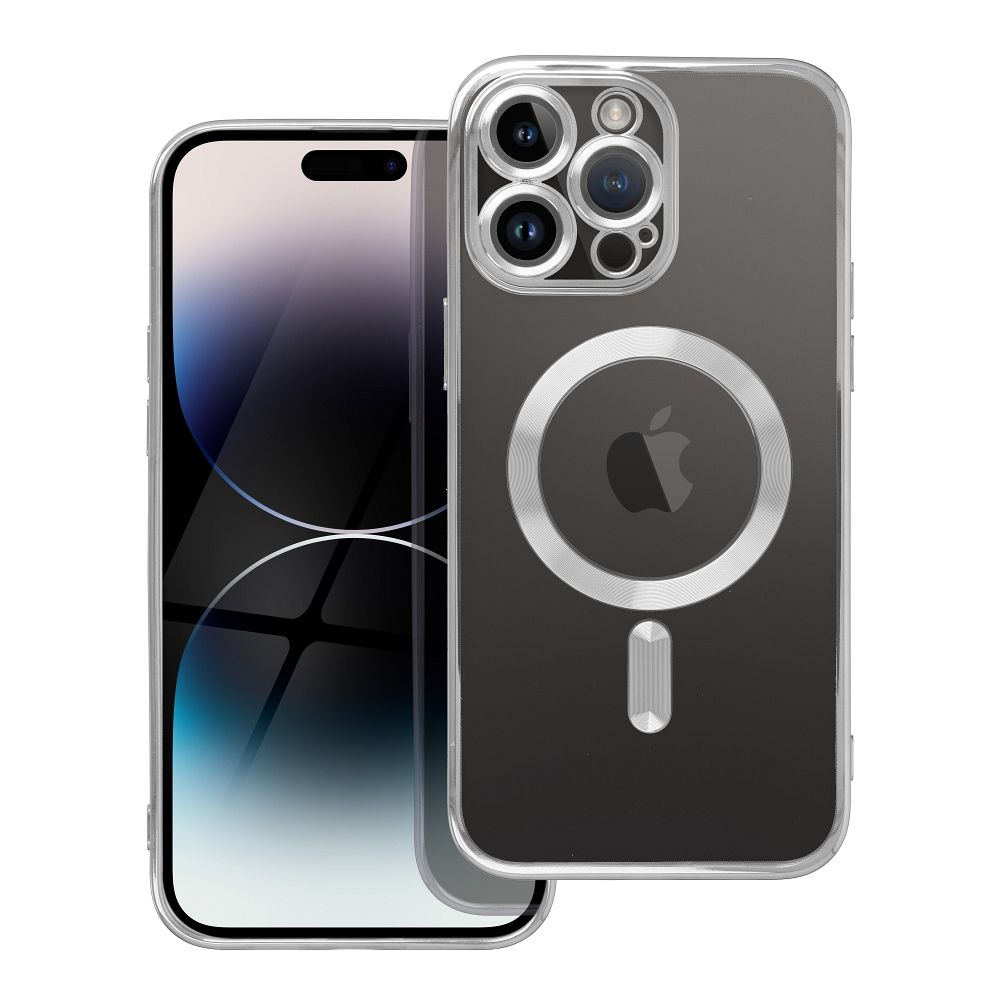 COPERTURA PER IPHONE 16 PRO HEYCASE MAGSAFE MAG SHINE ARGENTO