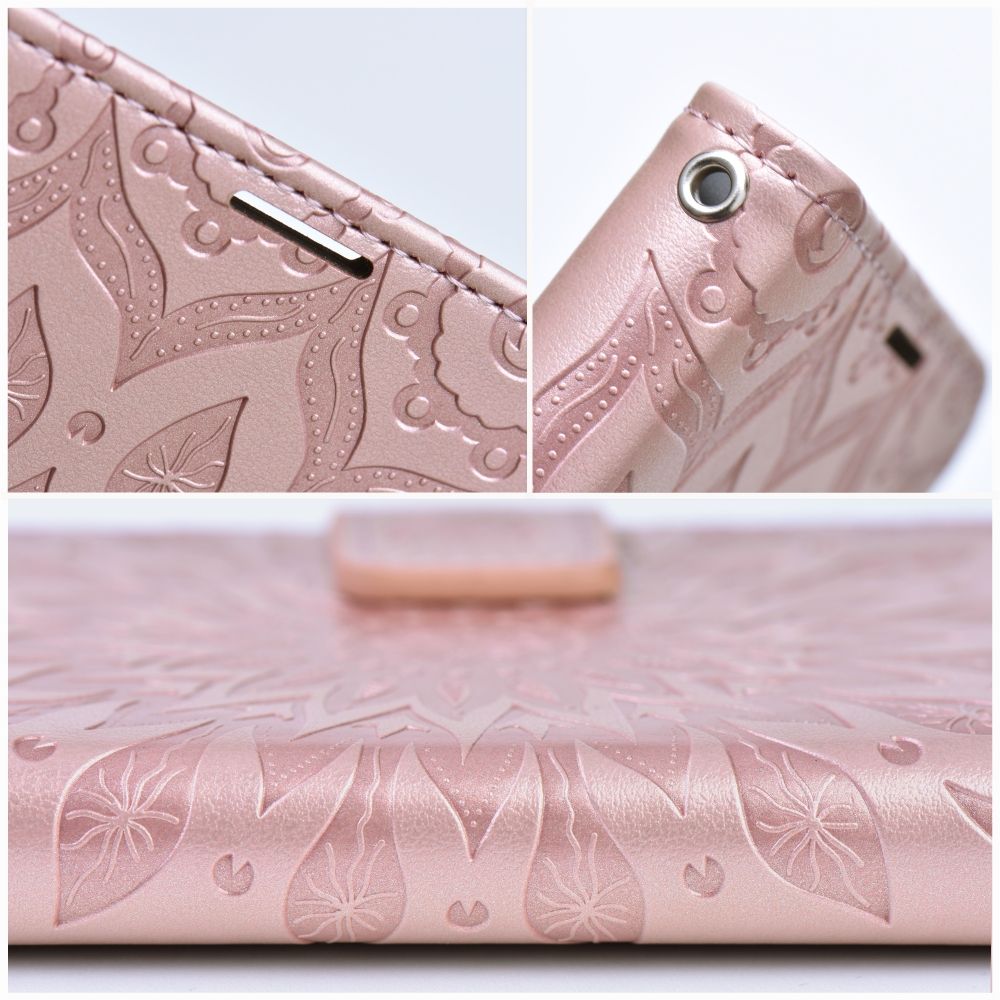 COPERTURA PER IPHONE 16 PLUS HEYCASE MEZZO WALLET MANDALA ROSE GOLD