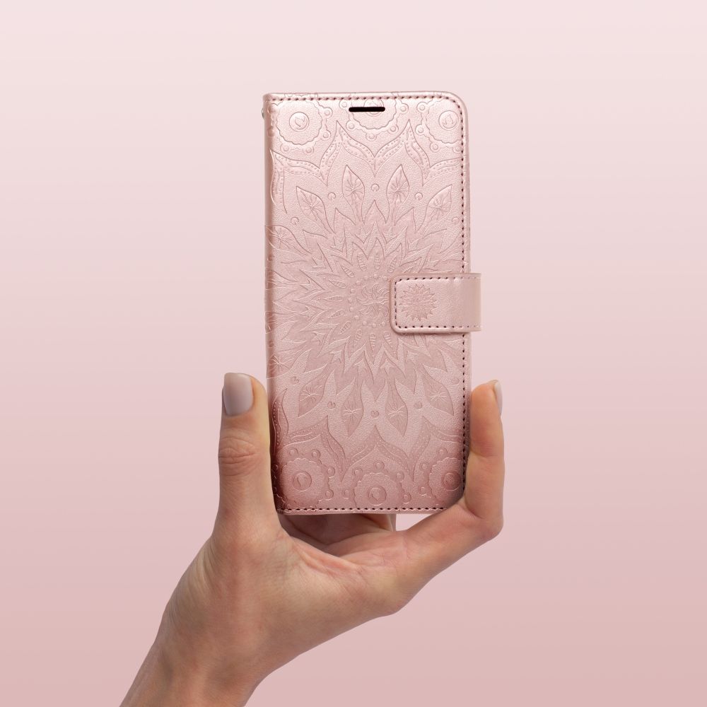 COPERTURA PER IPHONE 16 PLUS HEYCASE MEZZO WALLET MANDALA ROSE GOLD