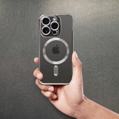 COPERTURA PER IPHONE 16 PRO MAX HEYCASE MAGSAFE MAG SHINE NERA