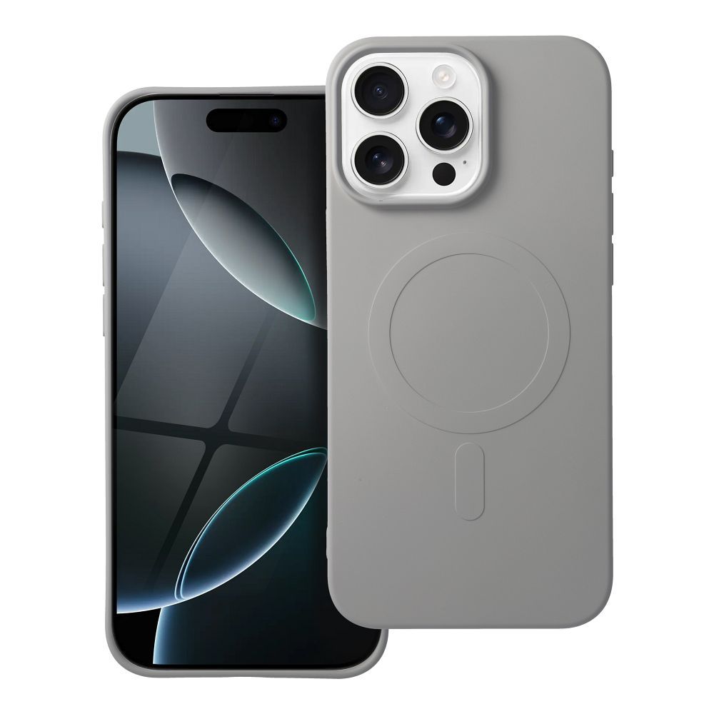 COPERTURA PER IPHONE 16 PRO MAX HEYCASE SILICONE MAG MAGSAFE TITANIO