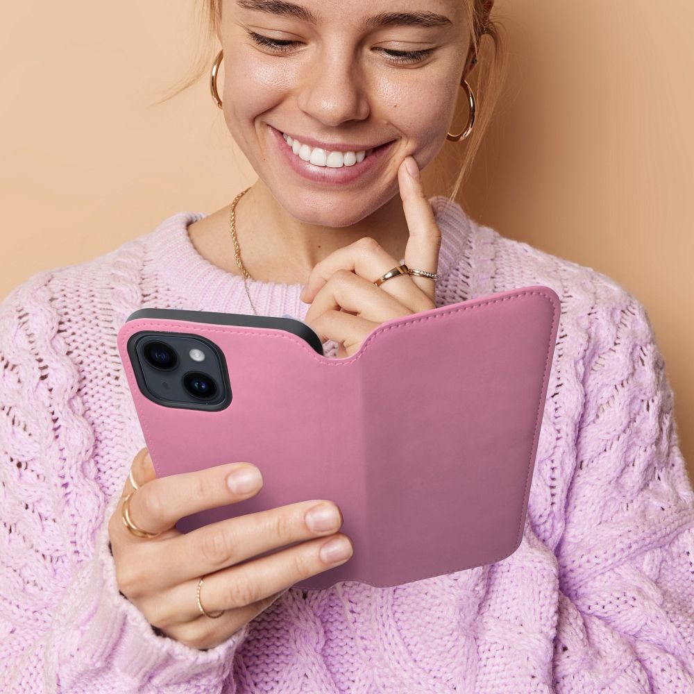 COPERTINA PER IPHONE 16 PRO MAX HEYCASE WALLET BOOK ROSA