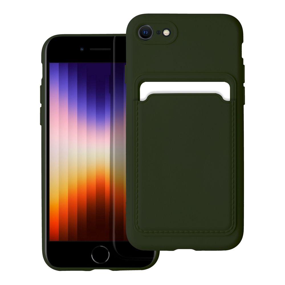 COPERTURA PER IPHONE 7 / 8 / SE 2020 / SE 2022 HEYCASE CARD VERDE