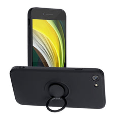 CUSTODIA PER IPHONE 7 / 8 / SE 2020 / SE 2022 HEYCASE ICON RING NERA
