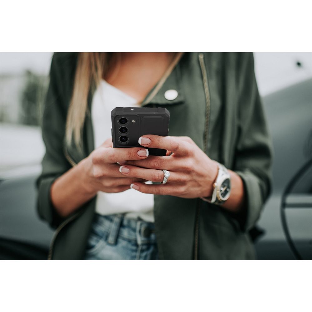 COPERTURA PER MOTOROLA G53 HEYCASE HEAVY DEFENDER NERA