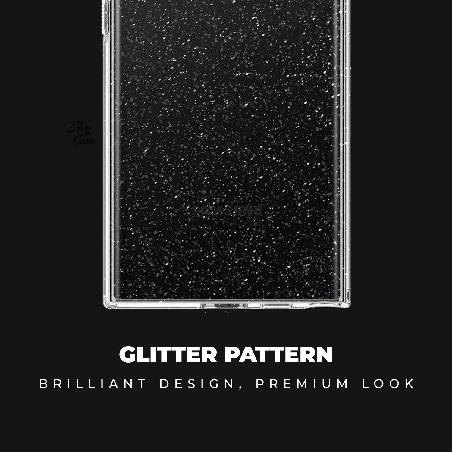 COPERTURA PER SAMSUNG A25 5G HEYCASE GLITTER TRASPARENTE