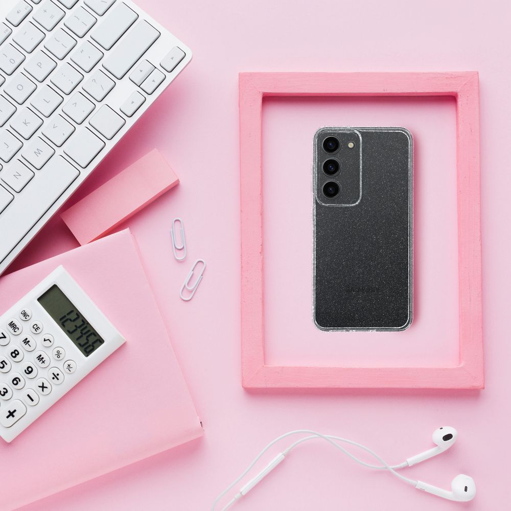 COPERTURA PER SAMSUNG GALAXY A35 5G HEYCASE GLITTER ROSA