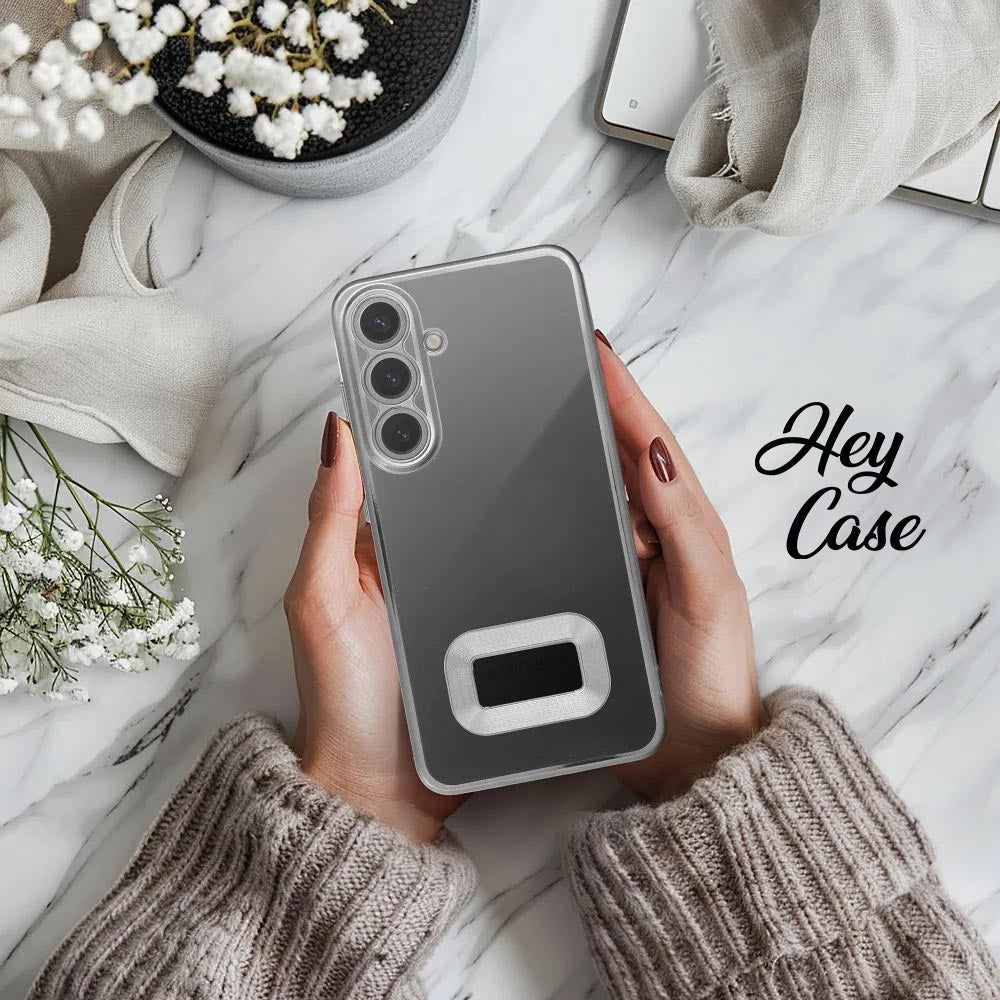 COPERTURA PER SAMSUNG GALAXY A15 5G / A15 4G HEYCASE GLAM ARGENTO