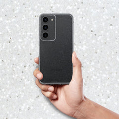 COPERTURA PER SAMSUNG GALAXY A15 5G / A15 4G HEYCASE GLITTER TRASPARENTE