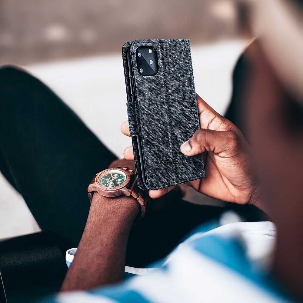 COPERTURA PER SAMSUNG GALAXY A15 5G HEYCASE FANCY WALLET NERA