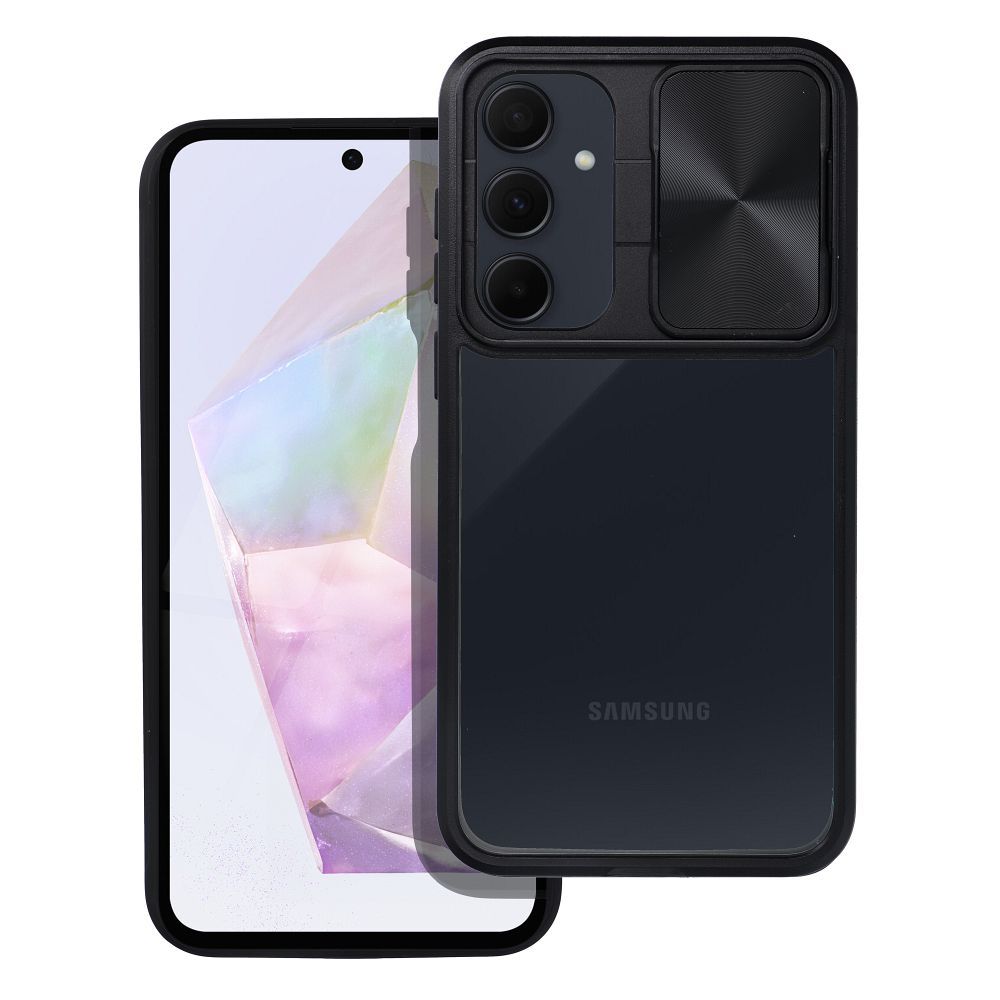 COPERTURA PER SAMSUNG GALAXY A15 5G HEYCASE SLIDER CAMSHIELD NERA