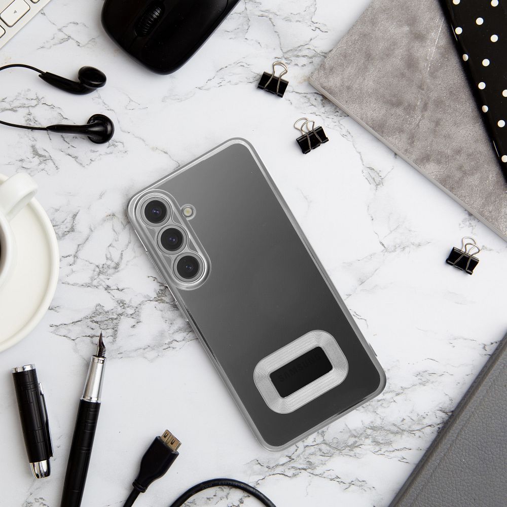 COPERTURA PER SAMSUNG GALAXY A16 4G / 5G HEYCASE GLAM ARGENTO