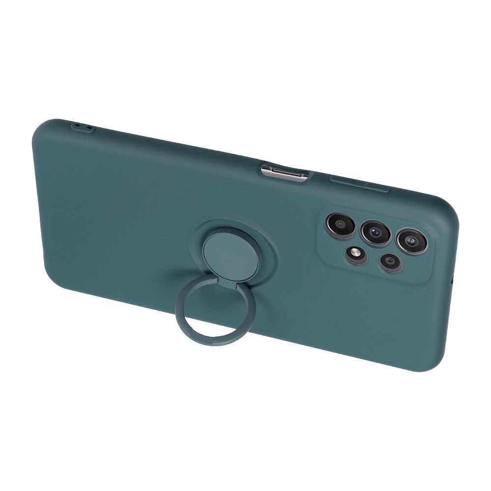 COPERTURA PER SAMSUNG GALAXY A16 4G / 5G HEYCASE SILICONE RING VERDE
