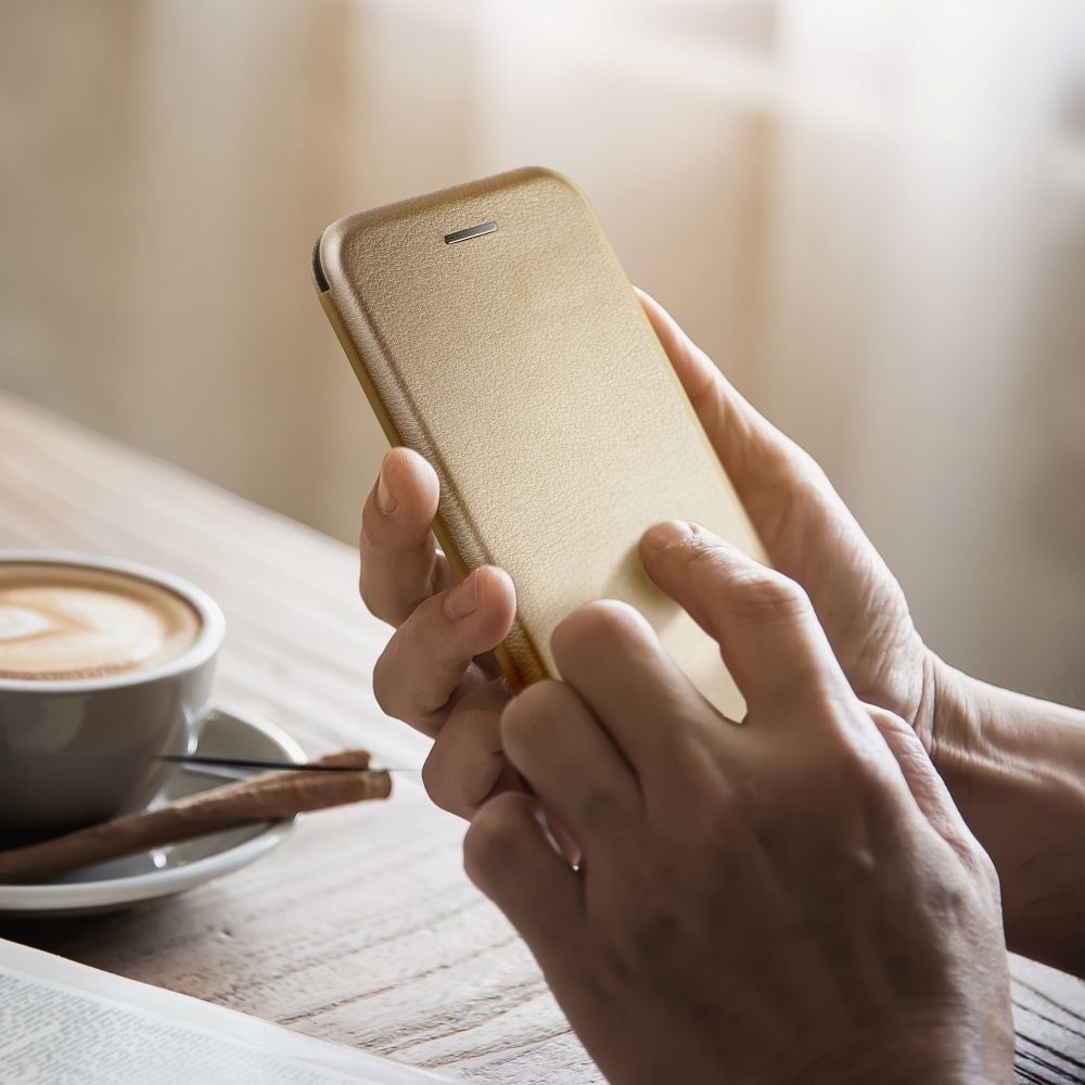 COPERTURA PER SAMSUNG GALAXY A25 5G HEYCASE ELEGANCE WALLET ORO