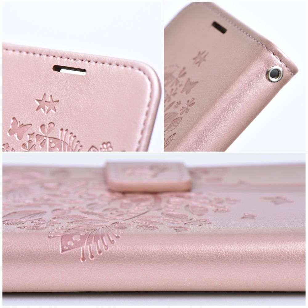 COPERTURA PER SAMSUNG GALAXY A55 5G HEYCASE MAGNET WALLET LEGNO ROSA