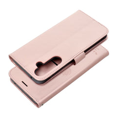 COPERTURA PER SAMSUNG GALAXY A55 5G HEYCASE MAGNET WALLET LEGNO ROSA