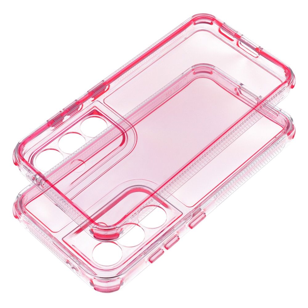 COPERTURA PER SAMSUNG GALAXY S24 FE HEYCASE MATRIX TRASPARENTE / ROSA