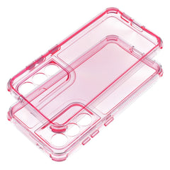COPERTURA PER SAMSUNG GALAXY S24 FE HEYCASE MATRIX TRASPARENTE / ROSA